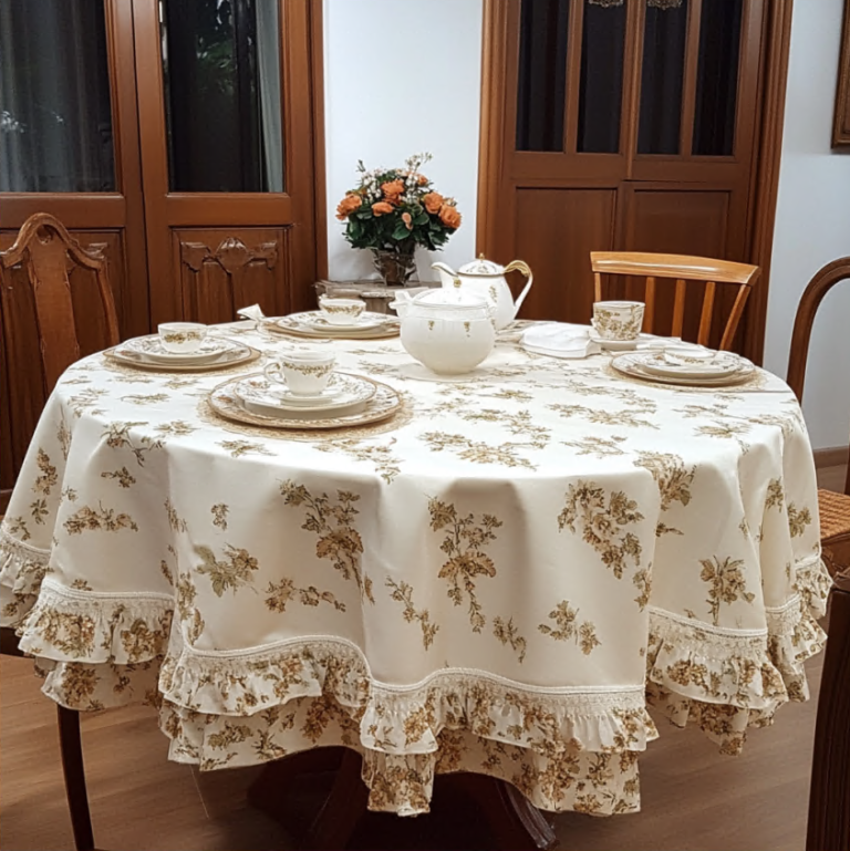 Mantel Mesa Redonda: El Arte de Recibir con Estilo